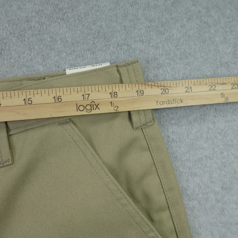 Carhartt Pants Mens 38x32 Khaki Relaxed Fit Twill Blended Work